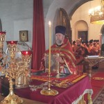 Божественная Литургия в Андреевском монастыре в Москве