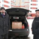 Отправка подарков и "рождественских открыток мира" для социального общежития "Оберег"