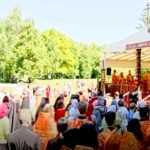 В Литургии под открытым небом на Бутовском полигоне приняли участие настоятель и группа прихожан нашего храма