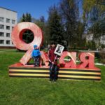 Алтарник храма с одноклассниками принял участие в шествии “Бессмертный полк” в г. Подольске