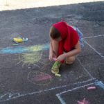 В храме прошел детский праздник «Рисунок на асфальте»