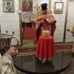 В храме встретили Пасху Христову